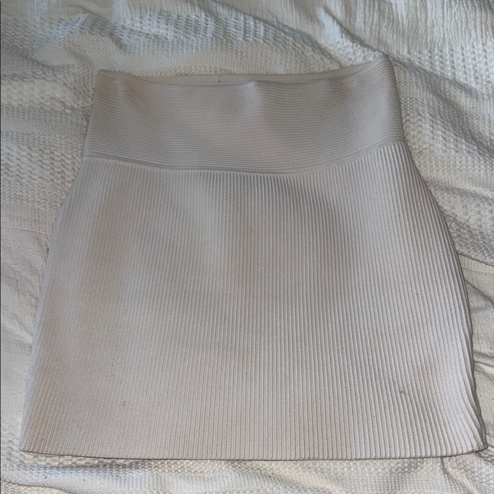Aritzia Andres Sculpt Mini Skirt in White